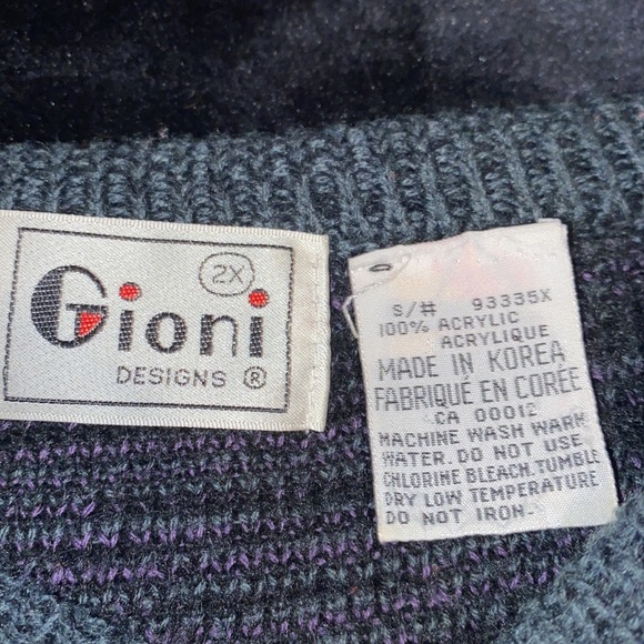 Vintage 90s Gioni Designs abstract Sweater - Picture 4 of 6